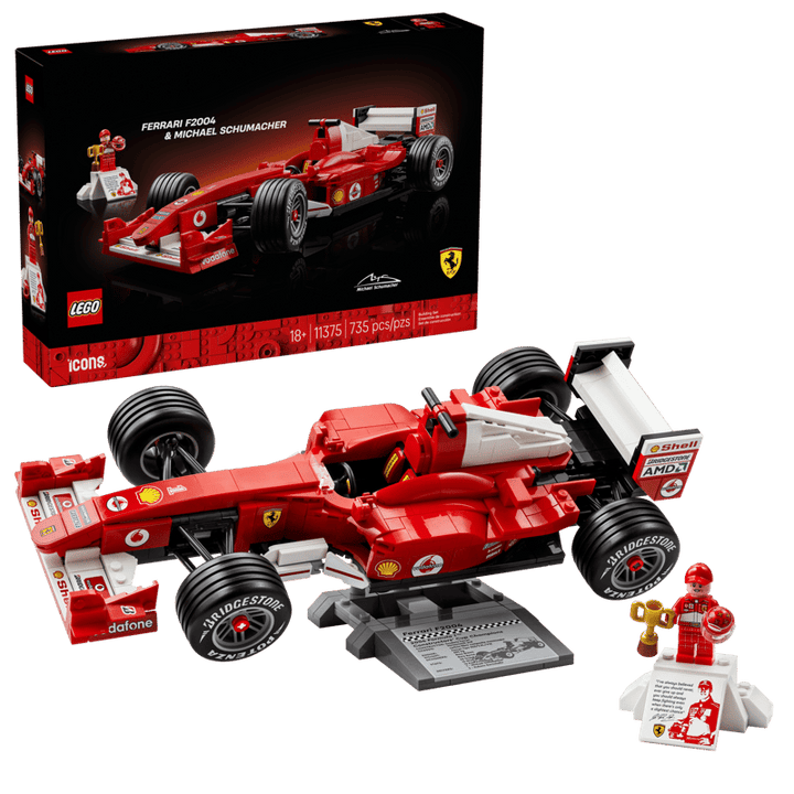 LEGO® Icons Ferrari F2004 & Michael Schumacher