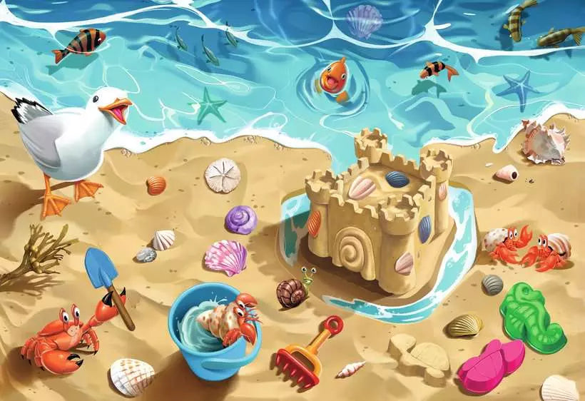 Fun At The Beach 24 PC Floor Puzzle