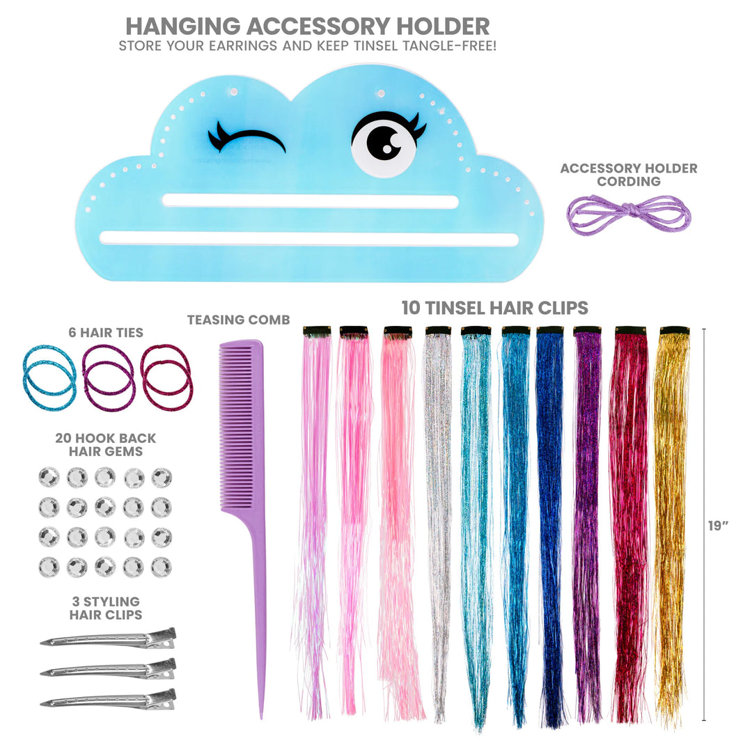 Shimmer And Style Tinsel Hair Kit Fashion Angels