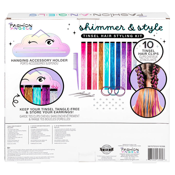 Shimmer And Style Tinsel Hair Kit Fashion Angels