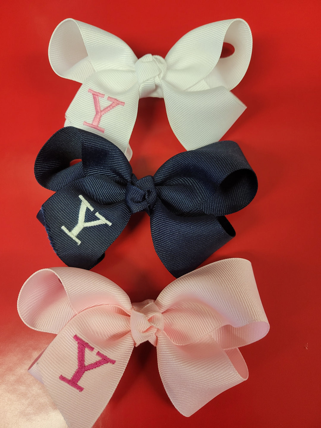 Monogram Bow Y