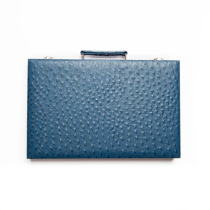 Blue Ostrich Backgammon Set