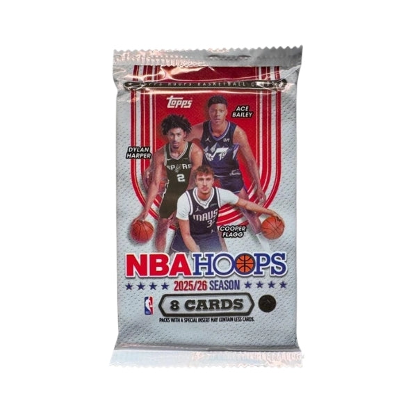 2025/2026 Topps Hoops Basketball 8 Card Pack Individual