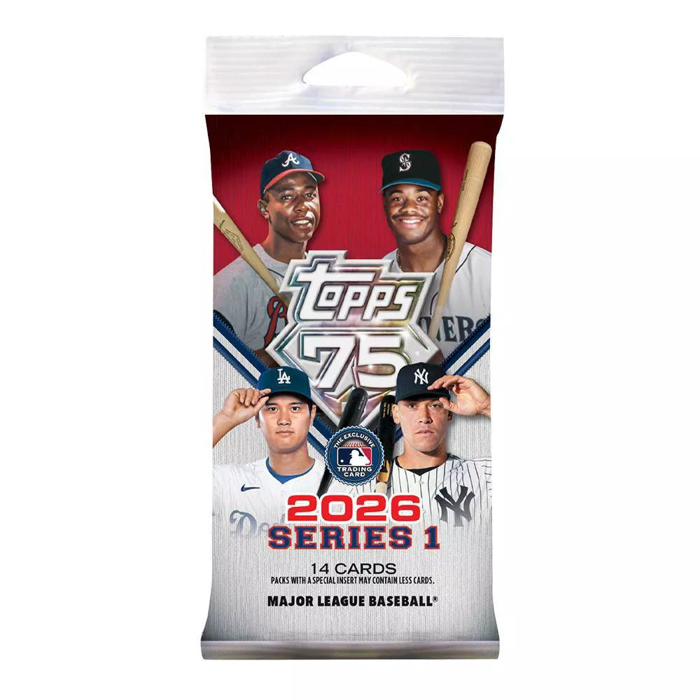 2026 Topps Baseball Series 1 14 Card Pack Individual