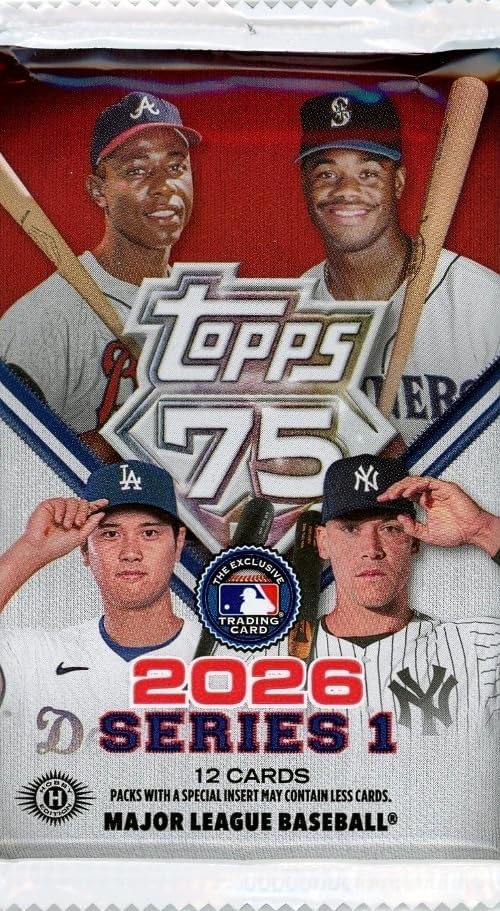 2026 Topps Baseball Series 1 12 Card Individual Pack