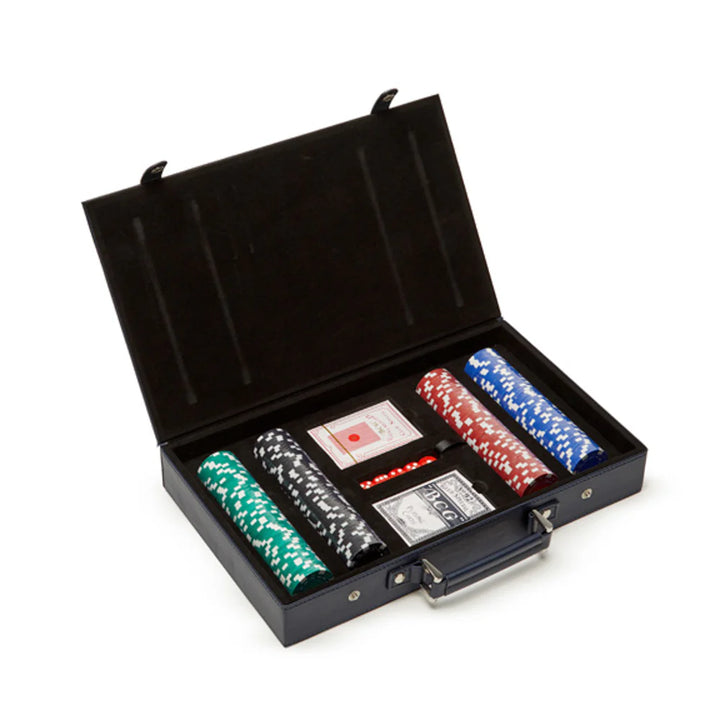 Logan 200 Pc Poker Set Navy Blue