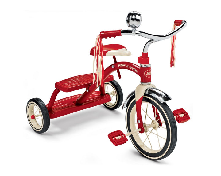 Classic Red Dual Deck Tricycle 12 Assembled