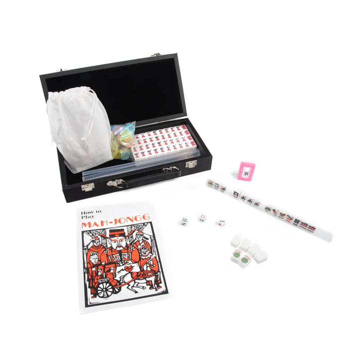 Mini Travel Mahjong Set Black