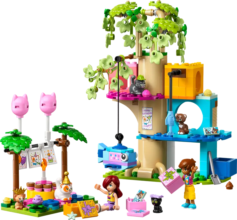 LEGO® Friends Cat Birthday Party & Tree House