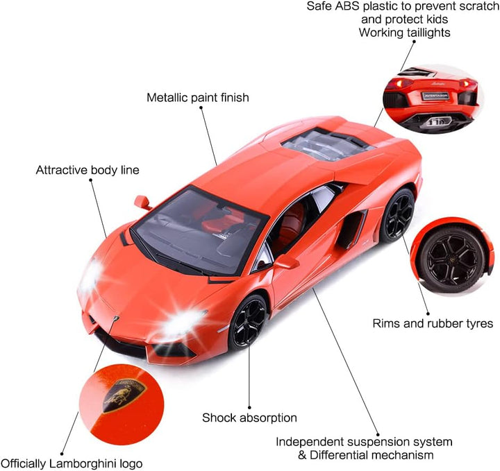 1/14 Lamborghini Aventador Orange W/Lights