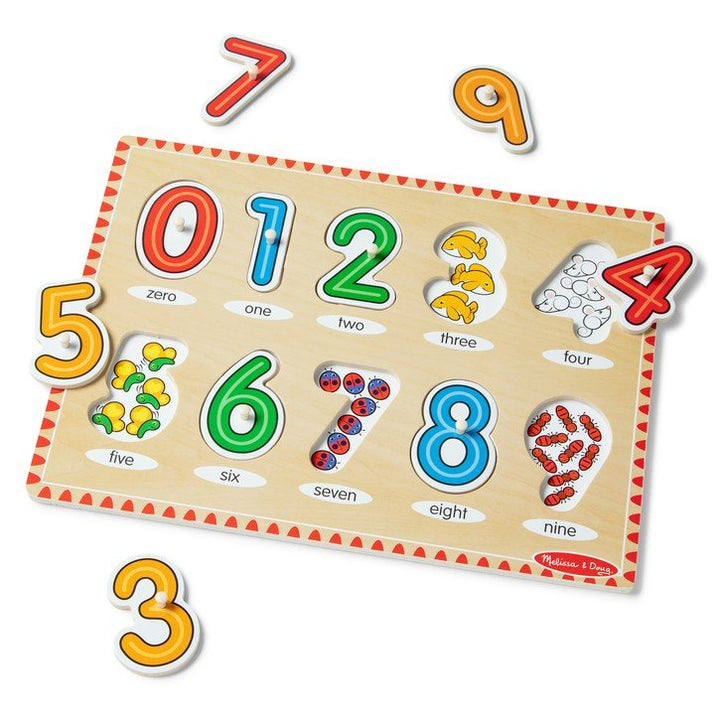 See-Inside Numbers Peg Puzzle