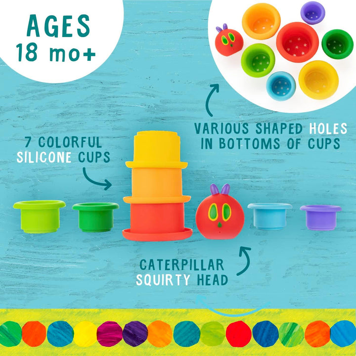 Eric Carle Bath Stacking Cups & Squirty Set