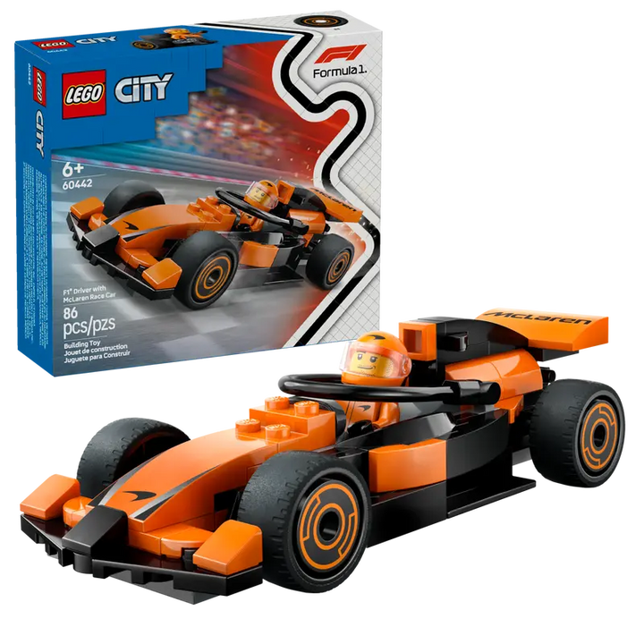 LEGO® City F1 Driver Wwith Maclaren Race Car