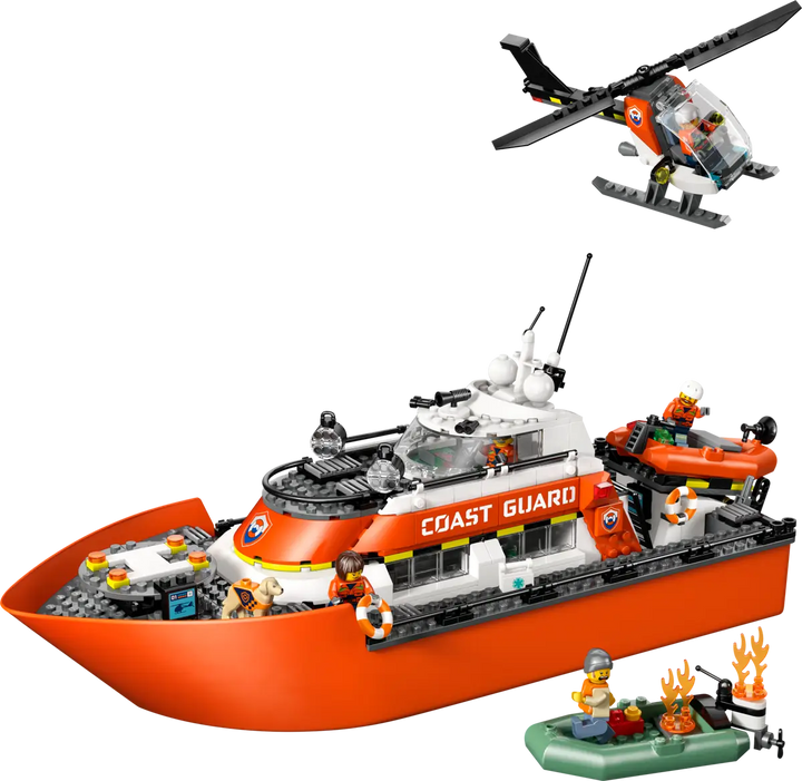 LEGO® City Coast Guard Rescue Boat/Helicopter