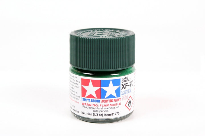 Flat Acrylic Paint 10mL Dark Green 2