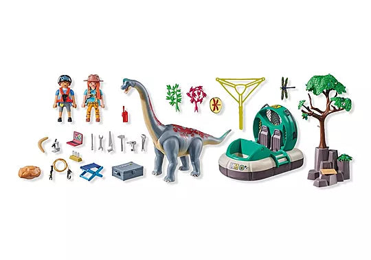 Brachiosaurus With Hovercraft