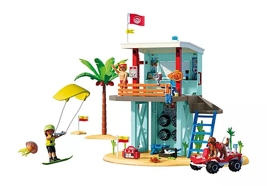 Lifeguard Tower With Beach Buggy