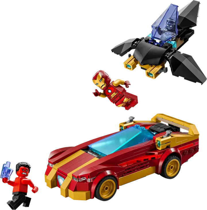 LEGO® Superhero Ironman Car & Bp Vs Red Hulk