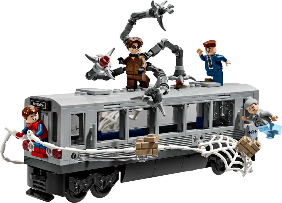 LEGO® Superhero Spiderman vs Doc Subway Train