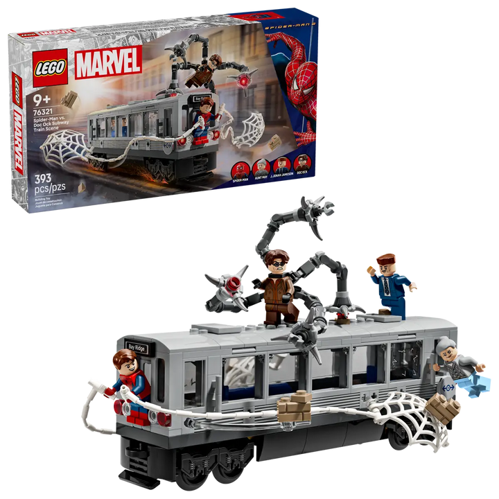LEGO® Superhero Spiderman vs Doc Subway Train