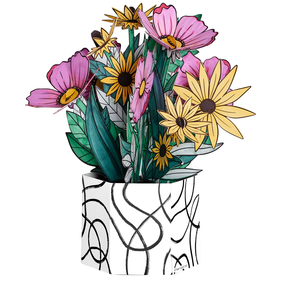 Pop Up Coloring Wildflower Bunch 6