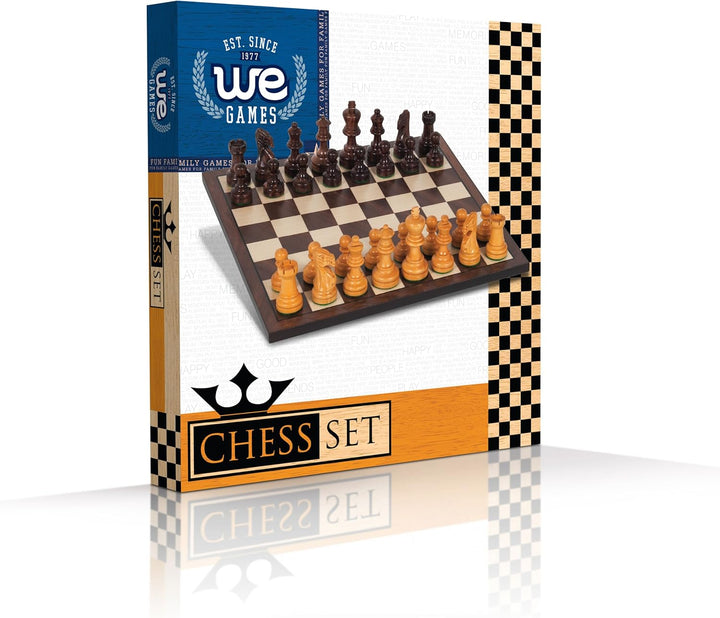 11.5" Wood Staunton Chess Set