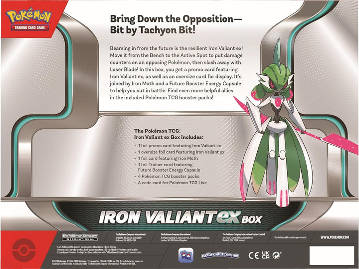 Pokemon TCG - Roaring Moon / Iron Valiant EX Box