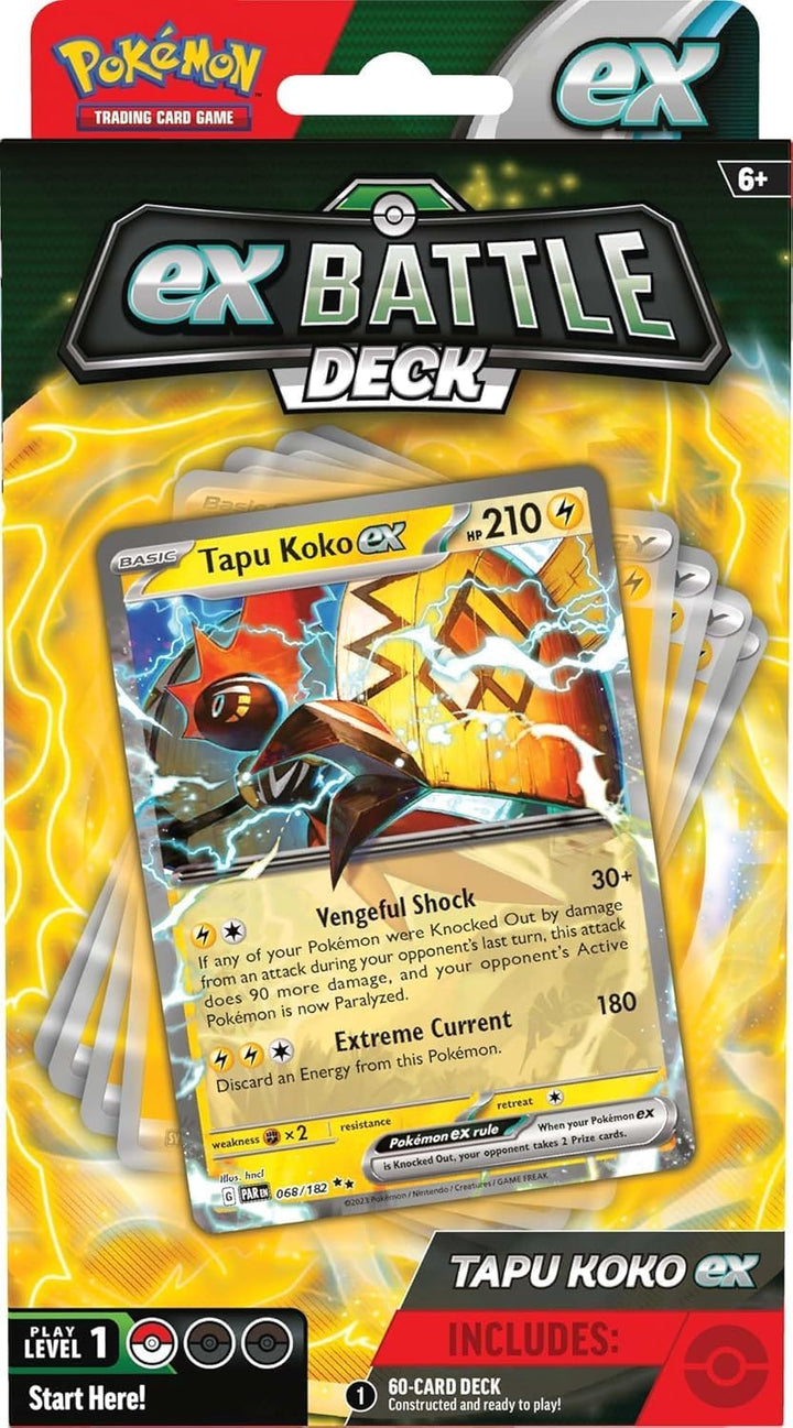 Pokemon Tapu Koko or Iron Leaves Deluxe Battle Deck Individual Assortment