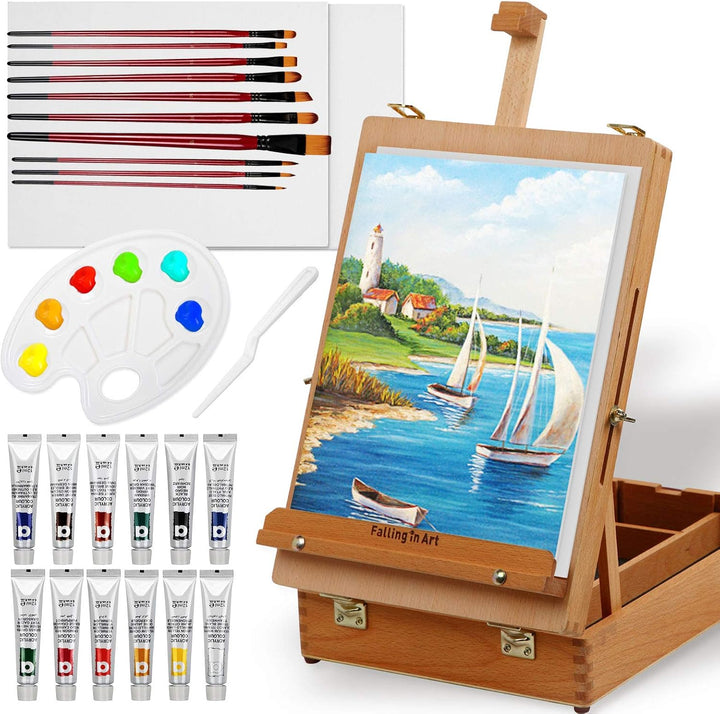 Beechwood Easel Art Set 27Pc