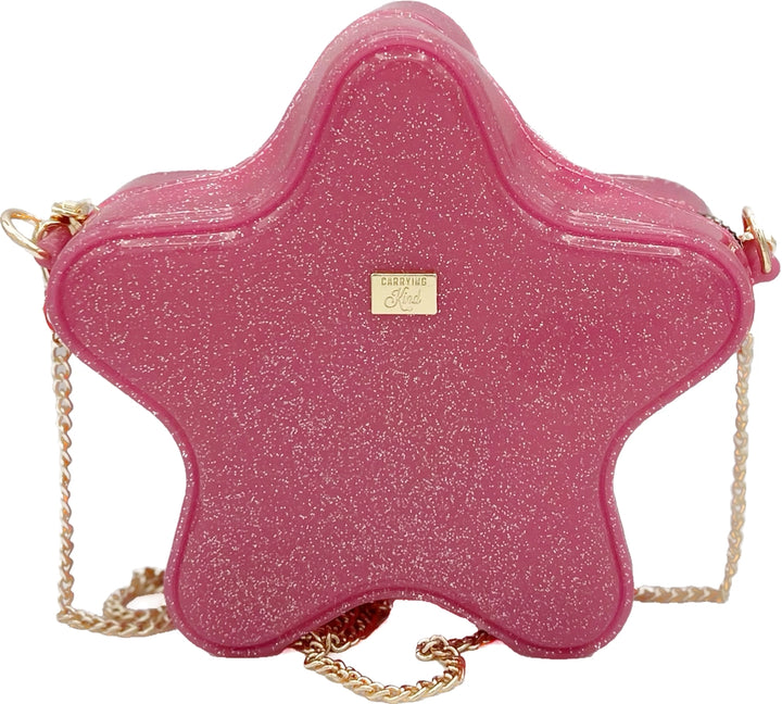 Taylor Hot Pink Sparkle Jelly Purse