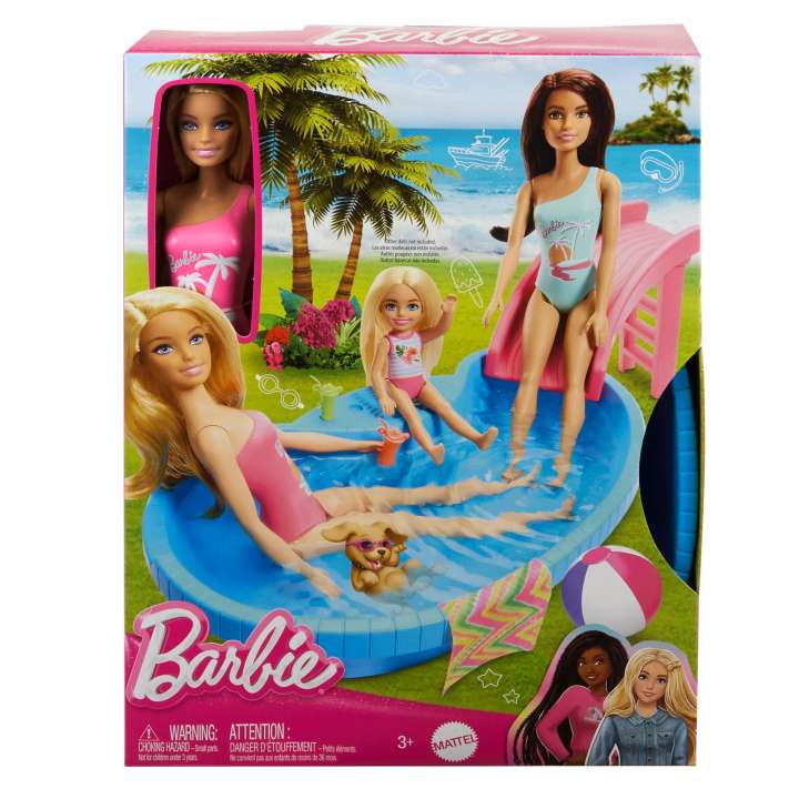 Barbie Pool With Doll Blonde