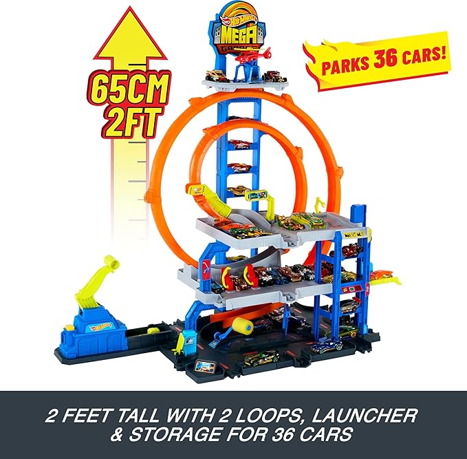 Hot Wheels City Mega Loop Garage