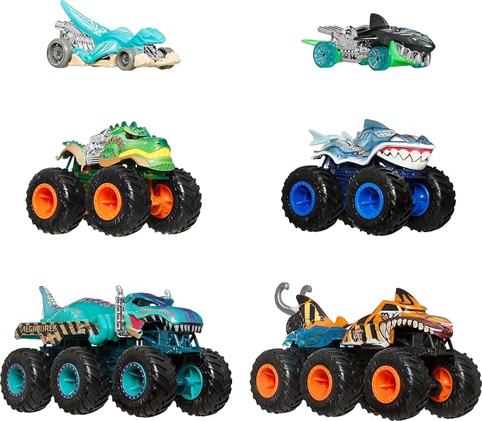 Hot Wheels Sharks V Dino Multipack