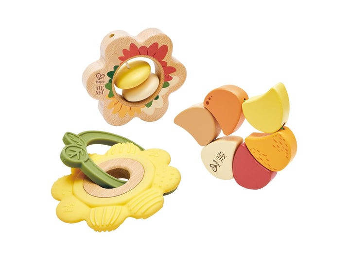 The Met Artful Flowers Rattle Trio
