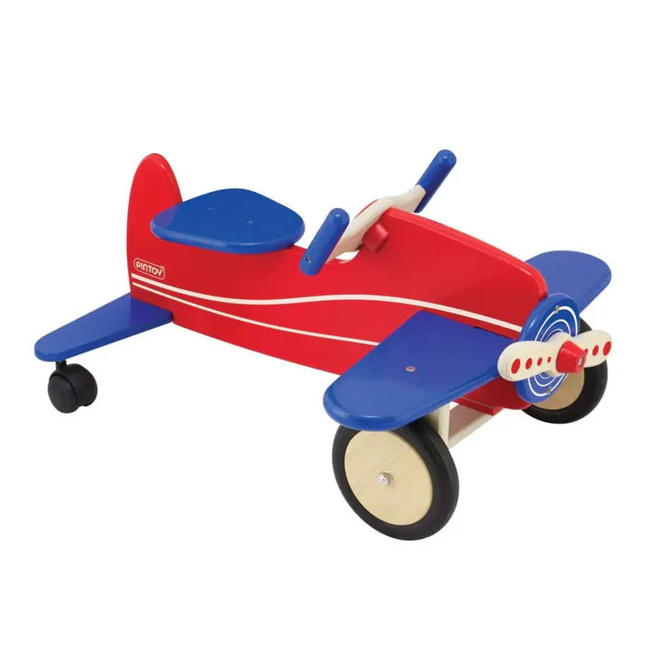 Wooden Ride-On Airplane Assembled