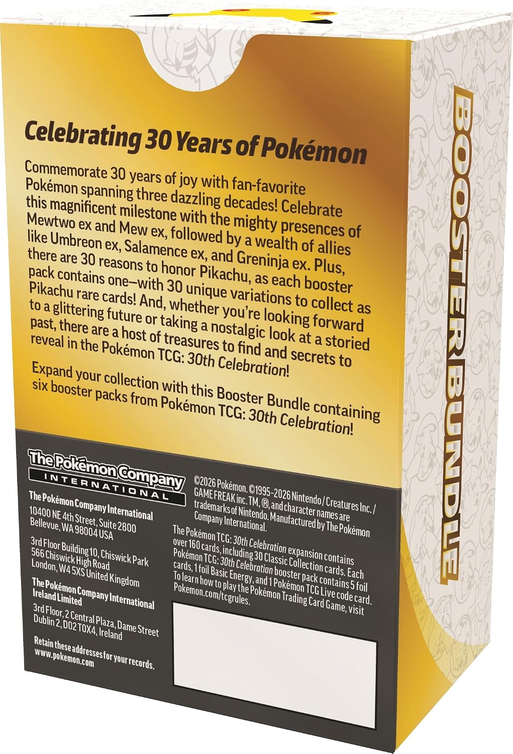 Pokemon 30th Anniversary Booster Bundle