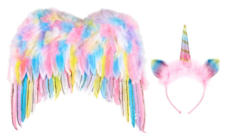 Unicorn Wings/Headband Set