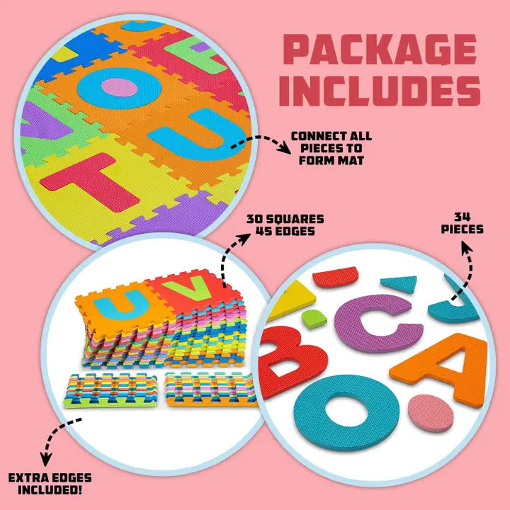 ABC Kids Foam Mat 30Pc