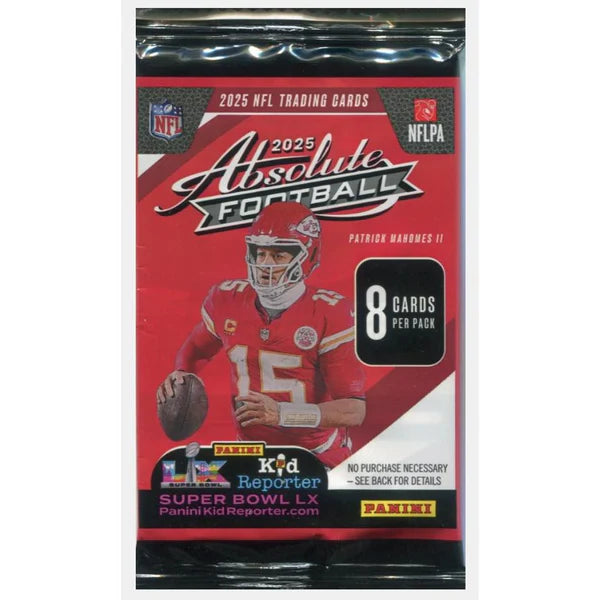 2025 Panini Absolute NFL Football 8 Card Pack Individual
