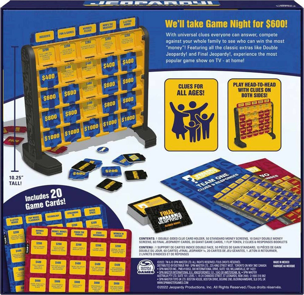 Jeopardy Board Game