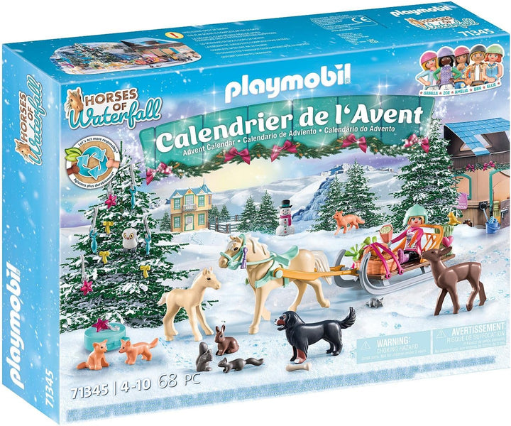 Advent Calendar Horses of Waterfall - Christmas Sleigh Ride