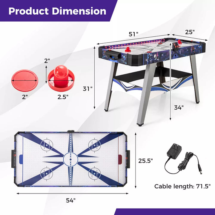 Air Hockey Table 54In Assembled *Local Pickup/Delivery only