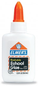 Glue, Washable School,1 1/ 4oz (12)(48)