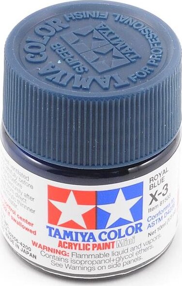 Tamiya X-3 Royal Blue Acrylic Paint (10ml)