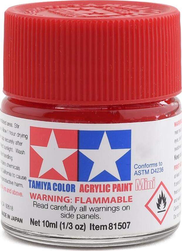 Tamiya X-7 Red Acrylic Paint (10ml)