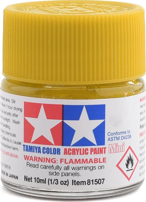 Tamiya XF-3 Flat Yellow Acrylic Paint (10ml)