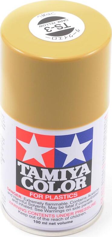 Tamiya TS-3 Dark Yellow Lacquer Spray Paint (100ml)