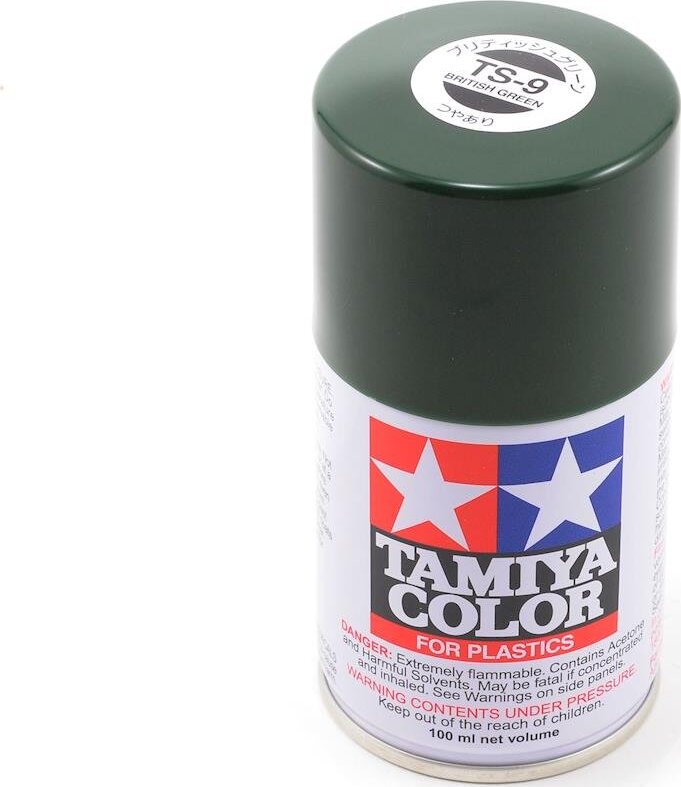 Tamiya TS-9 British Green Lacquer Spray Paint (100ml)