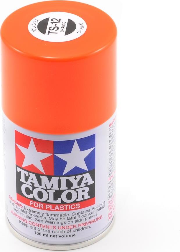 Tamiya TS-12 Orange Lacquer Spray Paint (100ml)