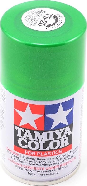 Tamiya TS-20 Metallic Green Lacquer Spray Paint (100ml)